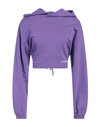 Hinnominate Woman Sweatshirt Purple Size M Cotton