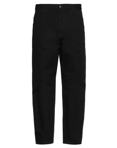 Carhartt Man Pants Black Size 36w-32l Organic Cotton