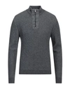 Heritage Man Turtleneck Lead Size 3xl Polyamide, Wool, Viscose, Cashmere In Grey