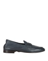 Andrea Ventura Firenze Man Loafers Navy Blue Size 11 Leather