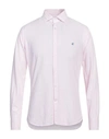 Brooksfield Man Shirt Light Pink Size 16 Cotton