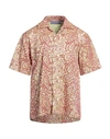 Bluemarble Man Shirt Light Yellow Size L Polyester In Yellow