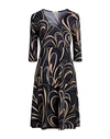 Siyu Woman Midi Dress Navy Size 2 Polyamide, Elastane In Navy Blue