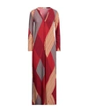 Siyu Woman Maxi Dress Red Size 8 Polyamide, Elastane