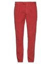 Devore Incipit Man Pants Rust Size 36 Cotton, Modal, Elastane In Red