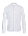 Mastai Ferretti Man Shirt White Size 17 ¾ Linen, Cotton
