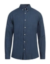 SELECTED HOMME SELECTED HOMME MAN SHIRT NAVY BLUE SIZE 17 ½ ORGANIC COTTON, COTTON