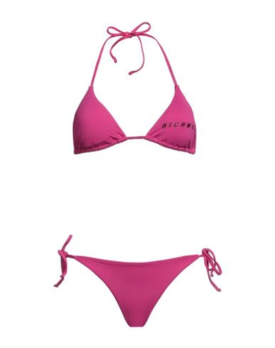 John Richmond Woman Bikini Fuchsia Size L Polyamide, Elastane In Pink