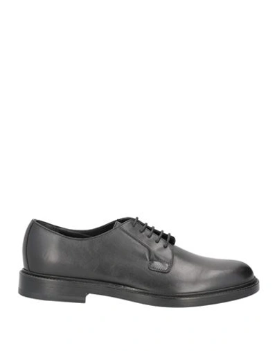 Manuel Ritz Man Lace-up Shoes Black Size 7 Soft Leather