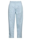 Roy Rogers Roÿ Roger's Woman Pants Sky Blue Size 26 Cotton, Linen, Elastane