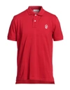 Trussardi Man Polo Shirt Red Size 3xl Cotton