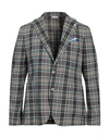 Manuel Ritz Man Blazer Slate Blue Size 40 Cotton, Polyester In Blue