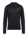 Ami Alexandre Mattiussi Man Sweatshirt Midnight Blue Size Xl Polyamide, Cotton, Elastane, Polyester In Blue