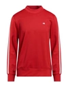 Ami Alexandre Mattiussi Man Sweatshirt Red Size L Polyamide, Cotton, Elastane, Polyester