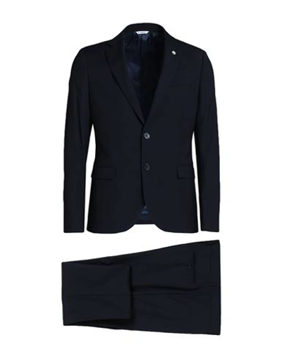 Manuel Ritz Man Suit Midnight Blue Size 42 Polyester