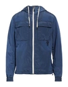 Paoloni Man Jacket Azure Size 42 Polyamide In Blue