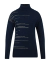 Yoon Man Turtleneck Navy Size 42 Acrylic, Virgin Wool, Alpaca Wool, Viscose In Navy Blue