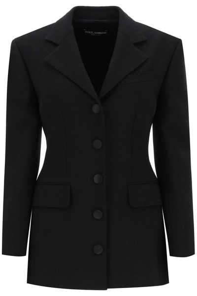 DOLCE & GABBANA DOLCE & GABBANA DOLCE JACKET IN WOOL CADY