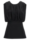 Jil Sander Acetate Blend Top Puffed Sleeves