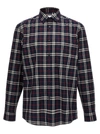 BURBERRY CHECK SHIRT SHIRT, BLOUSE BLUE