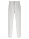 BRUNELLO CUCINELLI COTTON DRAWSTRING PANTS WHITE