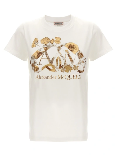 ALEXANDER MCQUEEN CUT AND SEW T-SHIRT WHITE