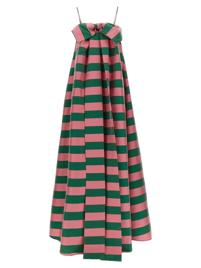 Bernadette Pink Estelle Striped Maxi Dress In Multicolor