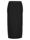 HERVE LEGER ICON BANDAGE PENCIL SKIRTS BLACK