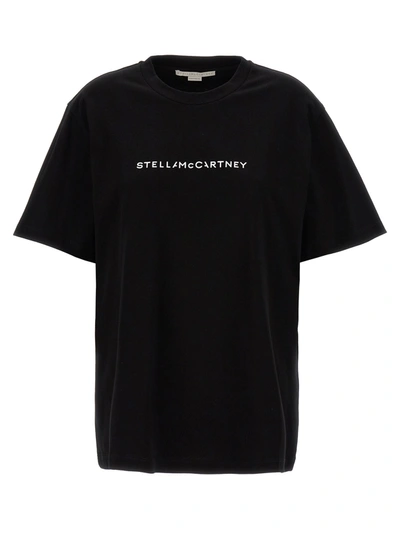 Stella Mccartney Logo-print Cotton T-shirt In Black