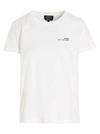 Apc A.p.c. Unisex Boxy T-shirt In Organic Cotton White Short Sleeves Women
