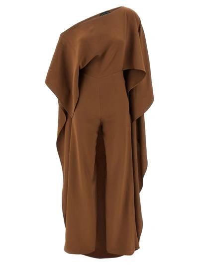 Taller Marmo Jerry Wide-leg Jumpsuit In Brown