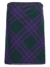 Burberry Check Print Kilt With Belted Detail