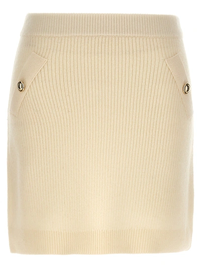 Michael Kors Knitted Skirt Skirts White