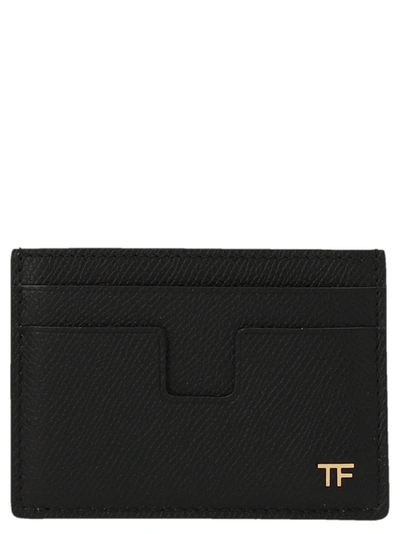 Tom Ford Logo Card Holder Wallets, Card Holders Black