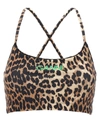 Ganni Leopard Sleeveless Cropped Top
