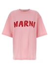 MARNI LOGO PRINT T-SHIRT PINK