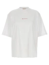 Marni White Cotton Knit T-shirts And Polos