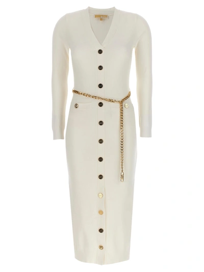 Michael Kors Long Knit Dress Dresses White