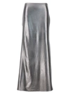 Rotate Birger Christensen Metallic Draped Maxi Skirt