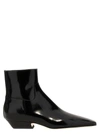 Khaite The Marfa Leather Ankle Boots