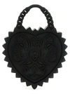 DSQUARED2 OPEN YOUR HEART HAND BAGS BLACK