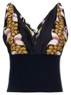 Tory Burch Silk Floral V-neck Sleeveless Top
