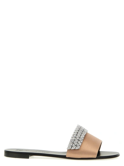 Giuseppe Zanotti Roll Sandals Beige