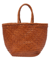 Dragon Diffusion Grace Basket Small Tote Bag In Brown