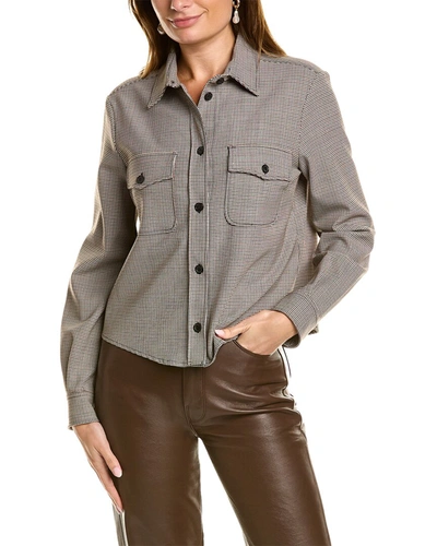 Piazza Sempione Wool-blend Blouse In Grey