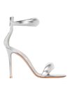Gianvito Rossi Crystal-embellished Metallic Sandals In Plata