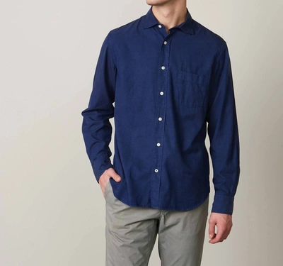 Hartford Paul Cotton-corduroy Shirt In Blue
