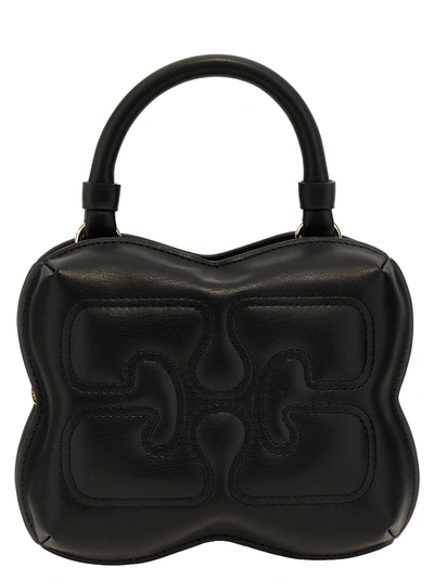 Ganni Small Butterfly Crossbody Bags Black