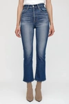 Moussy Otis Flare High Jean In Blu In Blue