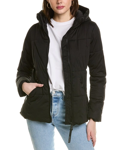 Avec Les Filles Puffer Jacket In Black